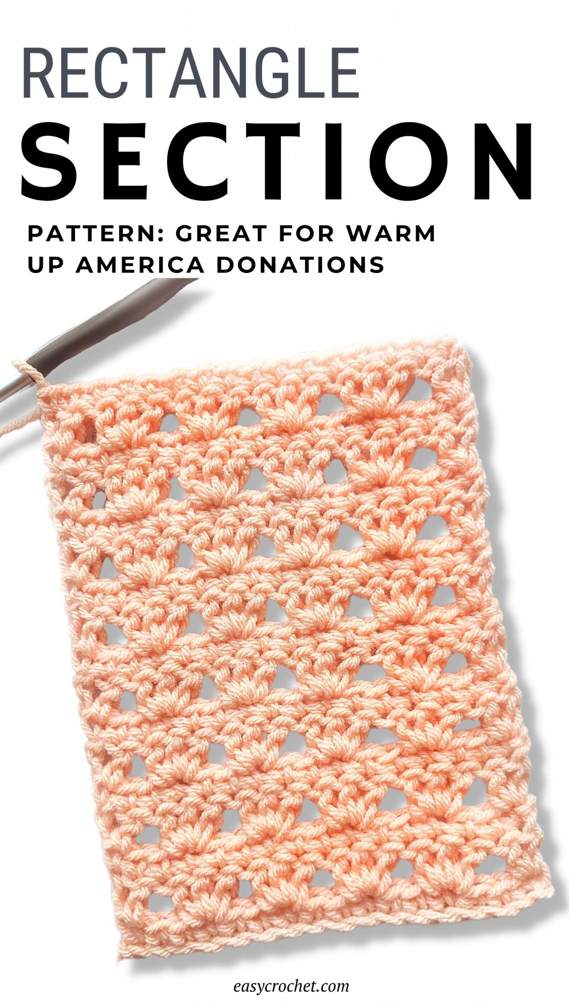 Warm Up America Alissa Crochet Rectangle Pattern 3 Easy Crochet Patterns