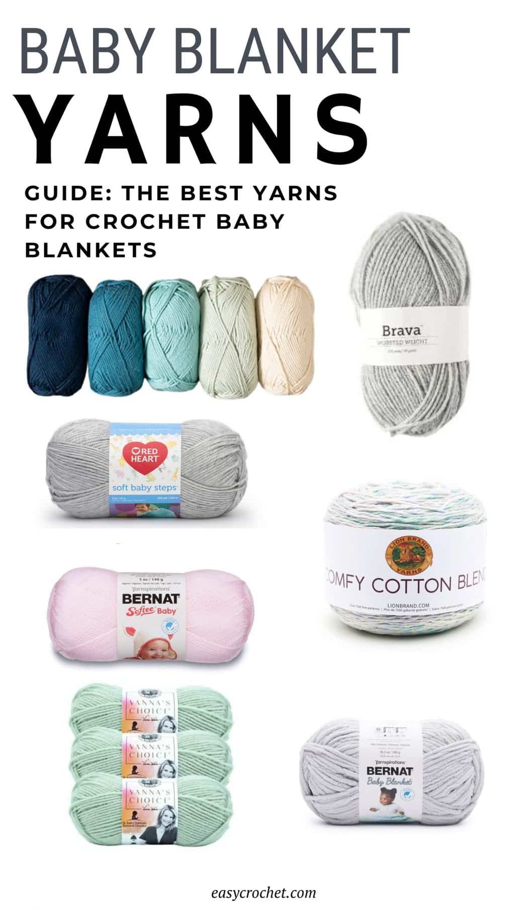 best yarns for crochet baby blanket 