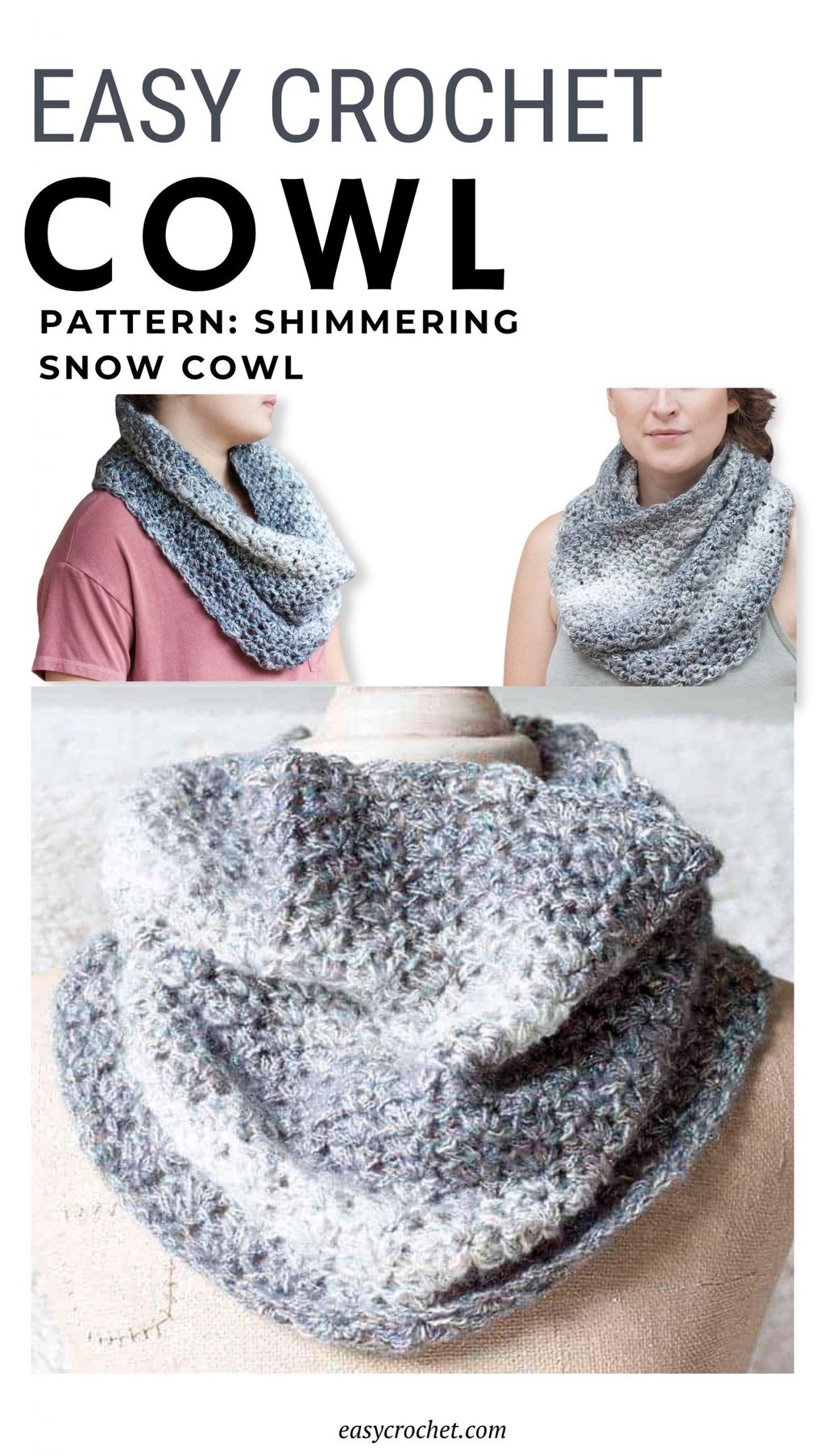 Arctic Scarf + Cowl, FREE Beginner Crochet Patterns - TL Yarn Crafts