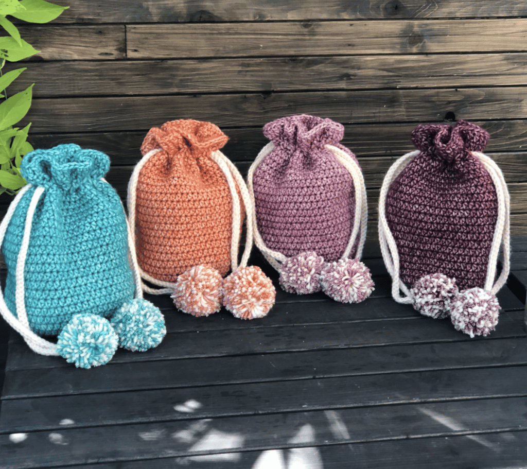 Mini crochet outlet backpack