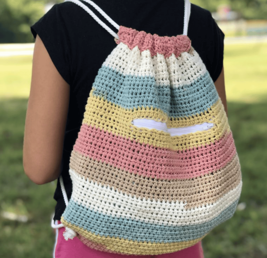 A Crochet Backpack Pattern Anyone can Make - KnitcroAddict