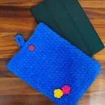 Plush Crochet Tablet Cover