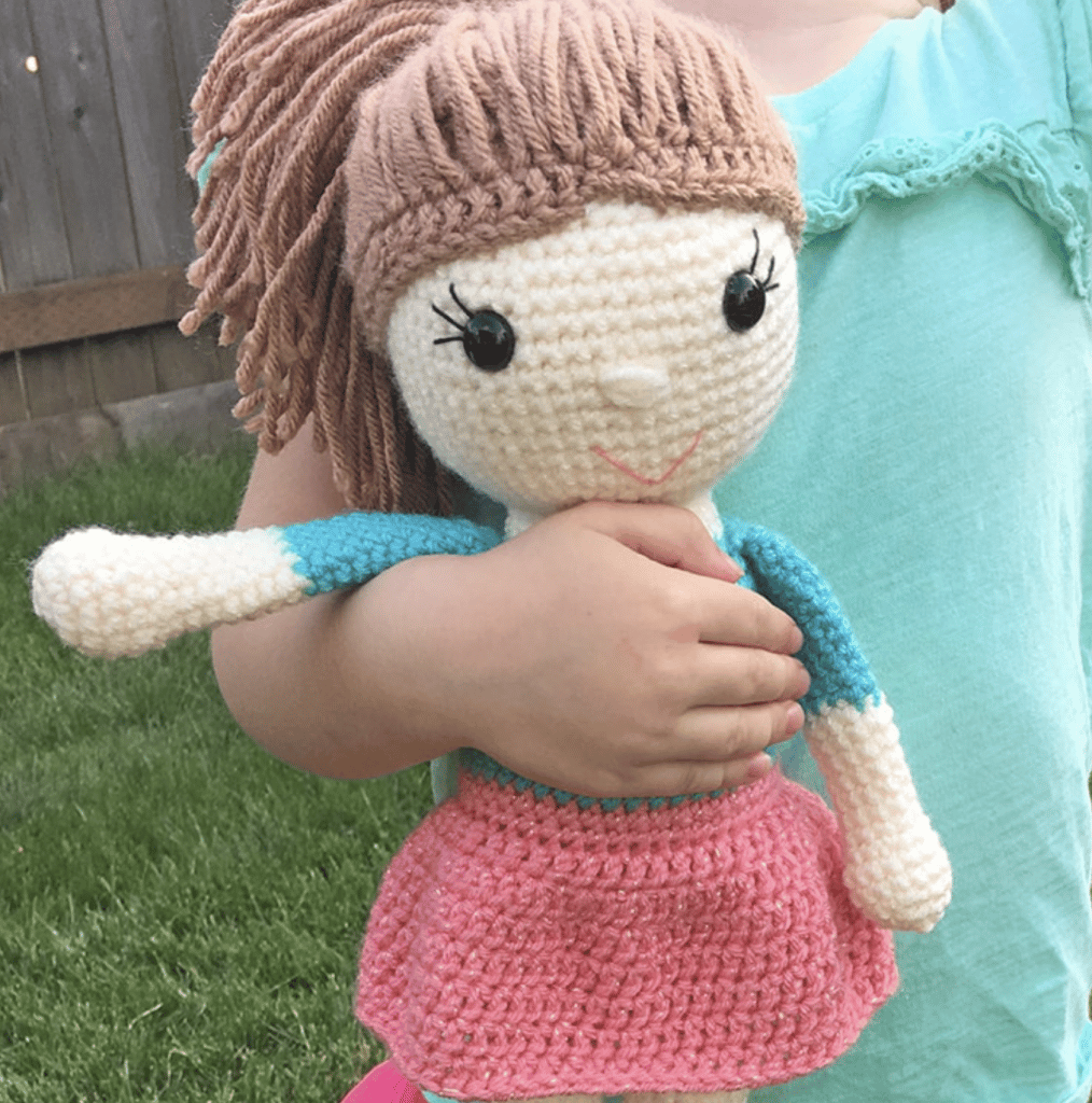 Large crochet hot sale doll pattern