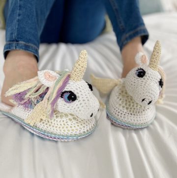 Cute Unicorn Slippers Pattern - Easy Crochet Patterns