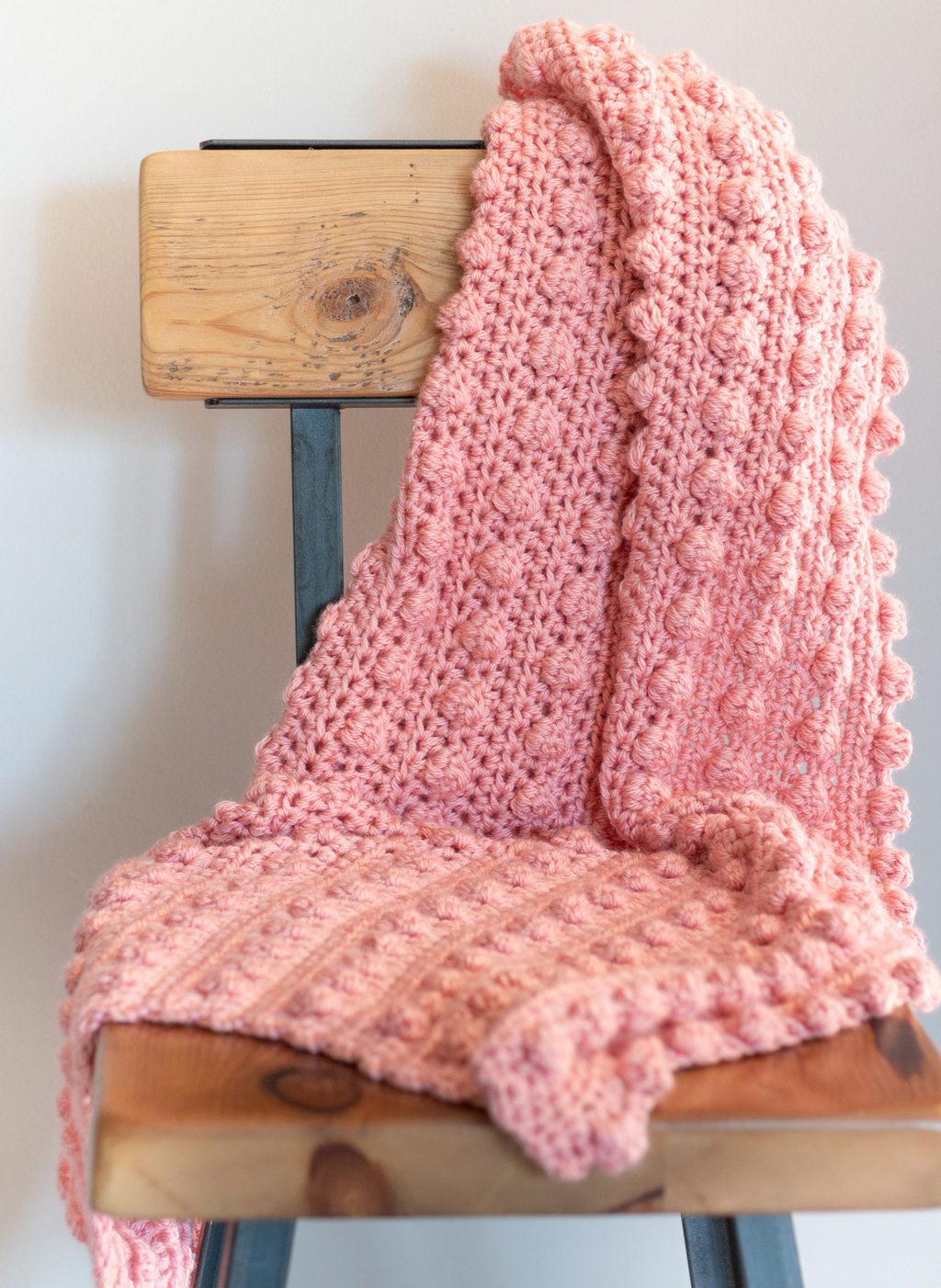 Crochet bobble stitch online baby blanket