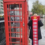 London Phone Booth Scarf
