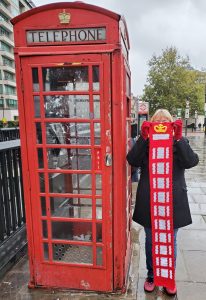 London Phone Booth Scarf