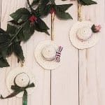 Suffragette Hat Christmas Ornament