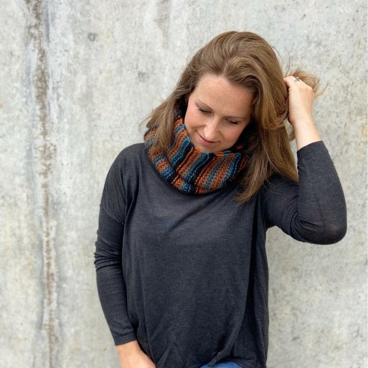 Chunky Stripe Cowl