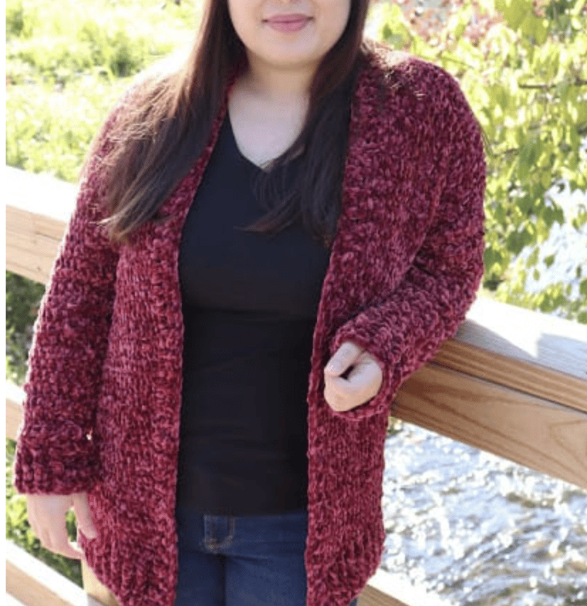 ladies crochet sweater