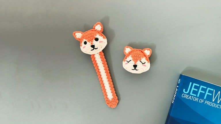Crochet Fox Bookmark