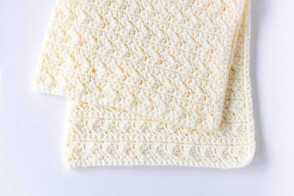 Textured baby blanket online crochet pattern