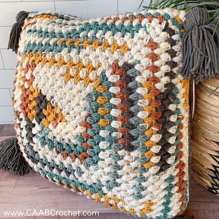 Spill the Beans Crochet Pillow