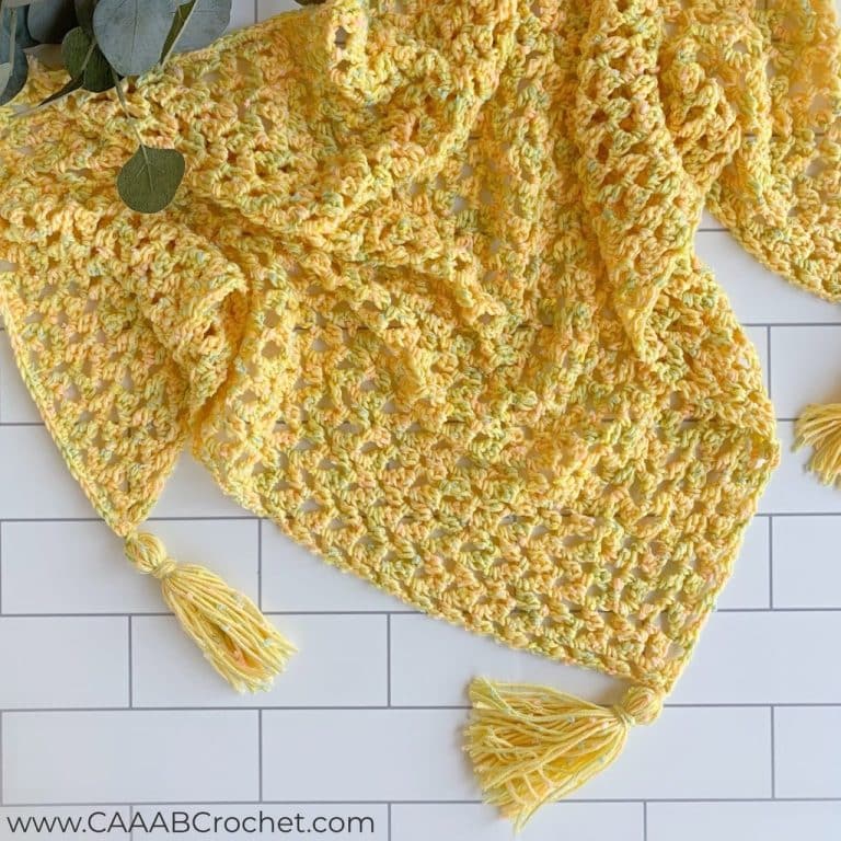 Summer Leaves Triangle Scarf