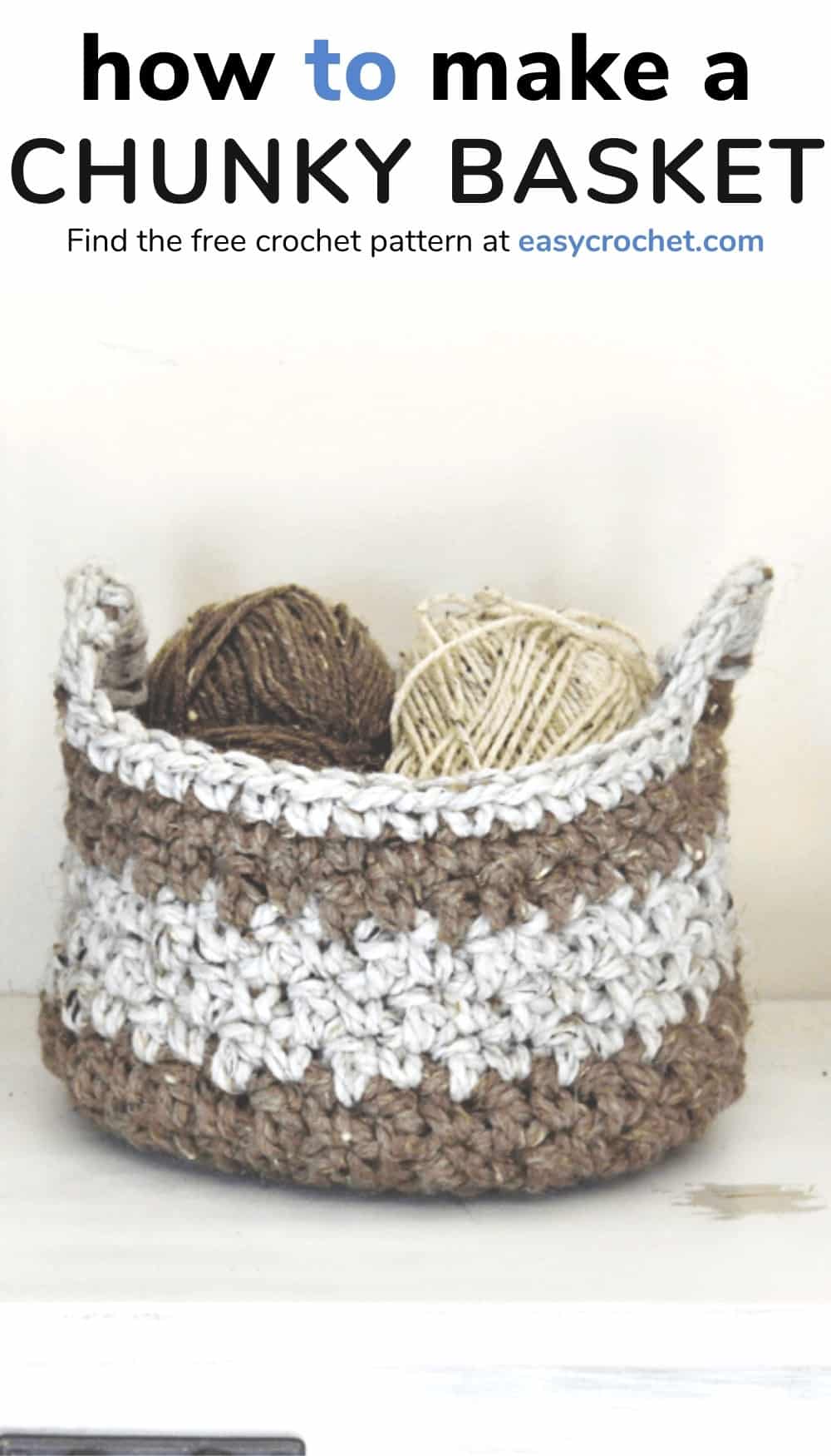 Chunky Crochet Basket Pattern And Tutorial Easy Crochet 
