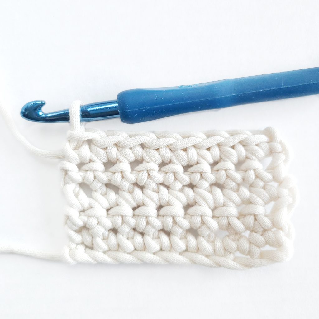 rows of single crochets
