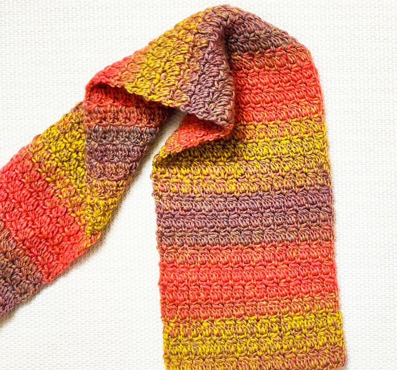 Raji's Craft Hobby: Easy Crochet Blanket Pattern with Variegated Yarn