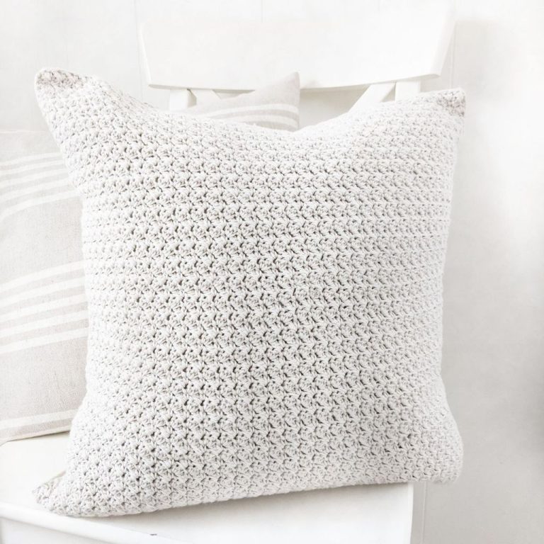 Farmhouse Crochet Pillow