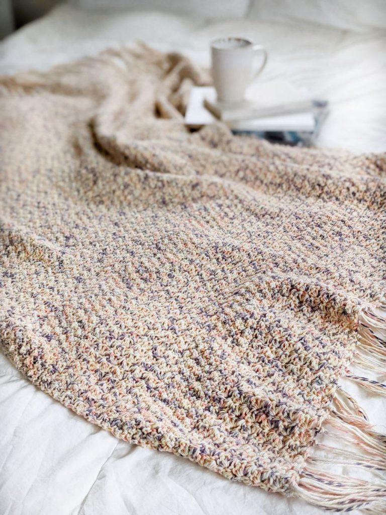 Textured Crochet Blanket