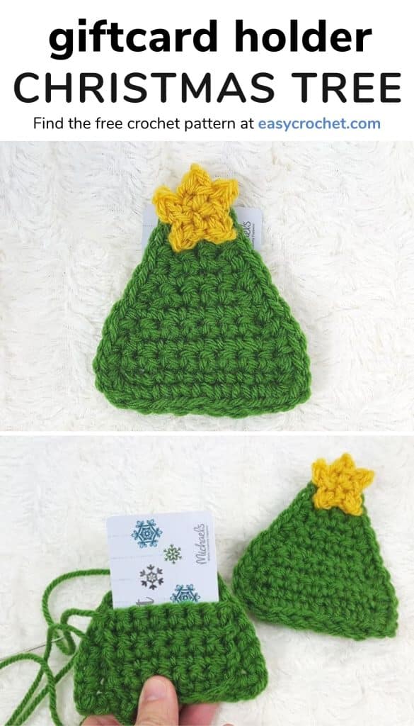 Crochet Gift Card Holder - Crochet Christmas Tree Pattern Mini