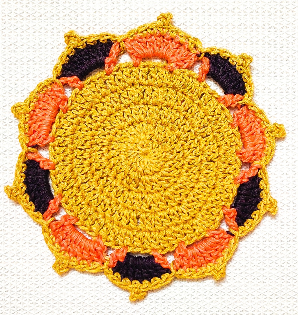 Thanksgiving Crochet Turkey Themed Coaster Pattern Easy Crochet Patterns