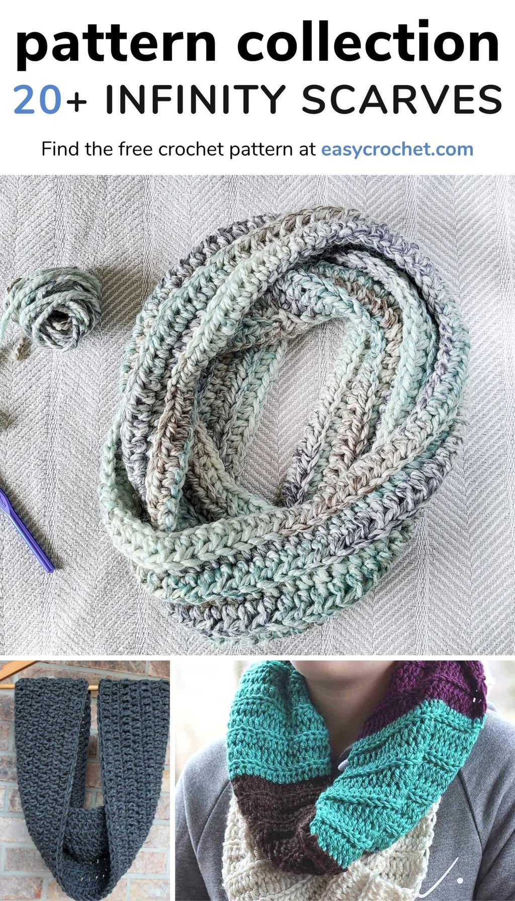 20+ Infinity Scarf Crochet Patterns - Easy Crochet Patterns