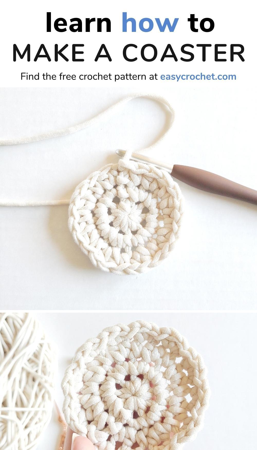 Easy & Beginner-Friendly Crochet Coaster Pattern - Easy Crochet Patterns