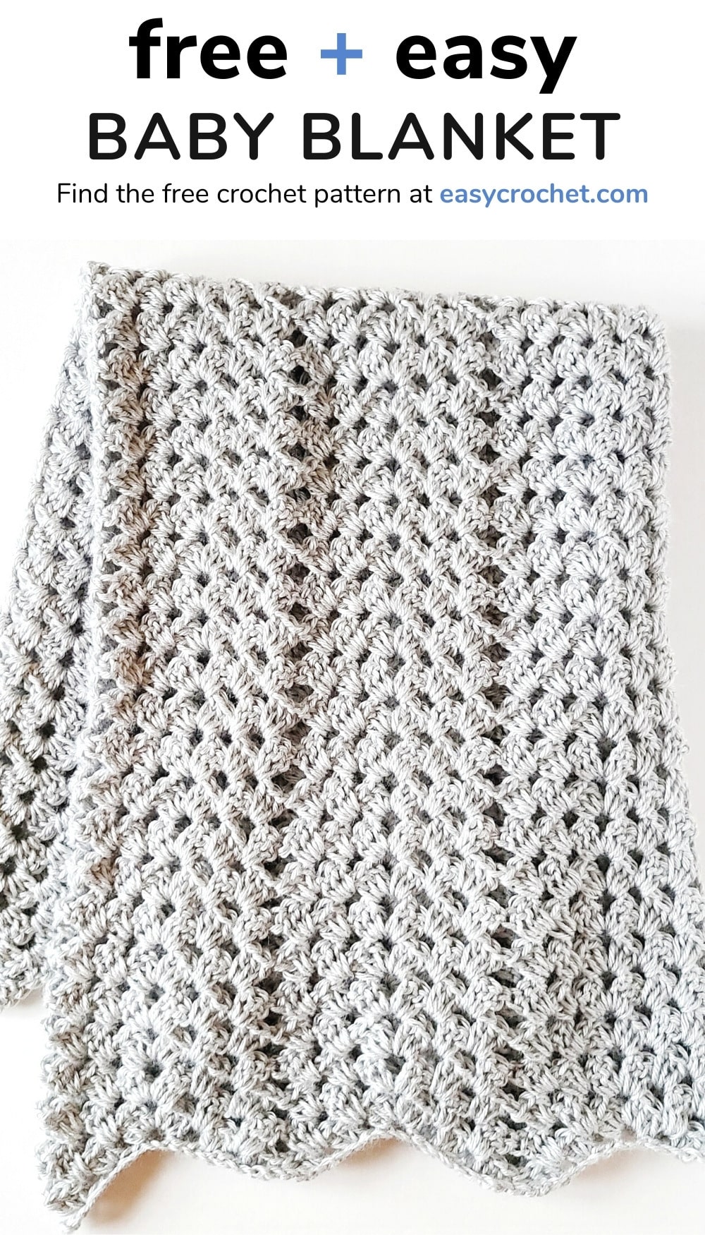free and easy baby blanket granny stitch 