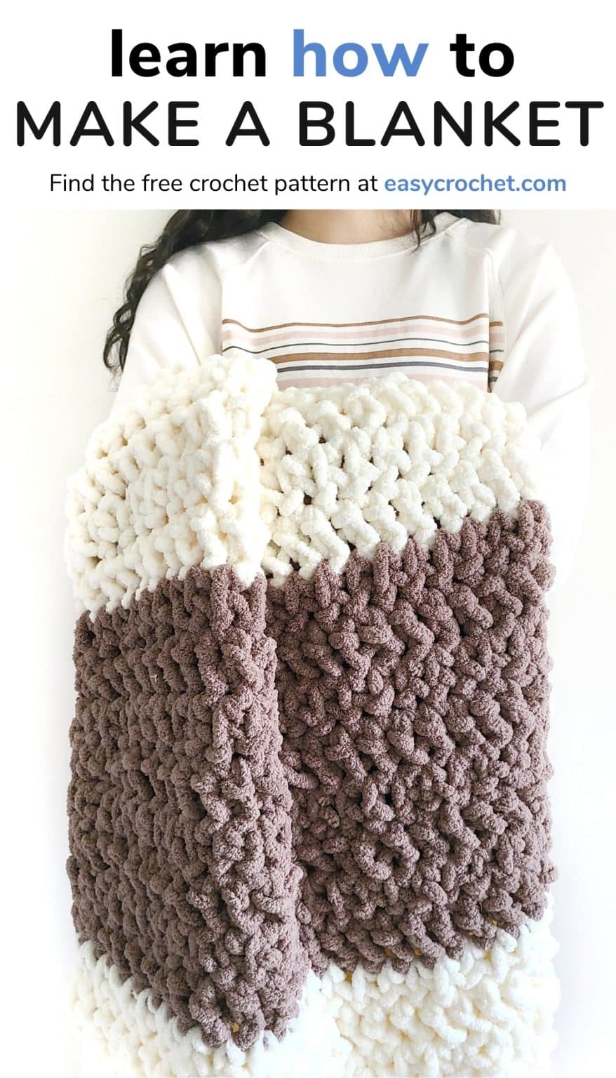 Crochet Weighted Blanket using Bernat Blanket Extra Easy Crochet Patterns