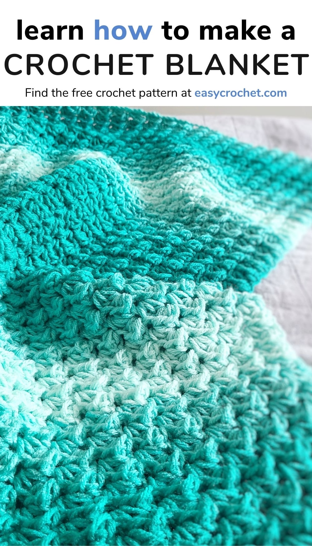 Free Crochet Pattern Ombre High Tide Blanket · Free Crochet Patterns