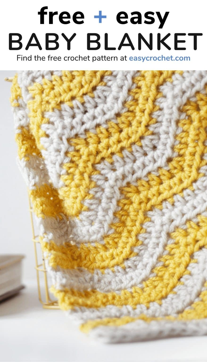 Crochet Ripple Baby Blanket - Easy Crochet