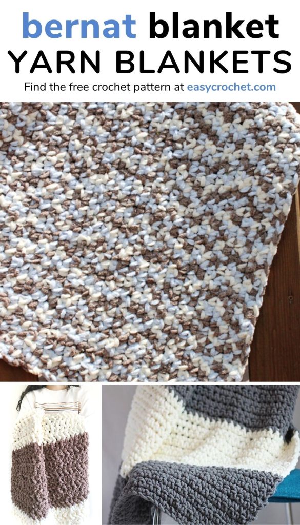 Bernat Blanket Yarn Blanket Crochet Patterns - Easy Crochet Patterns