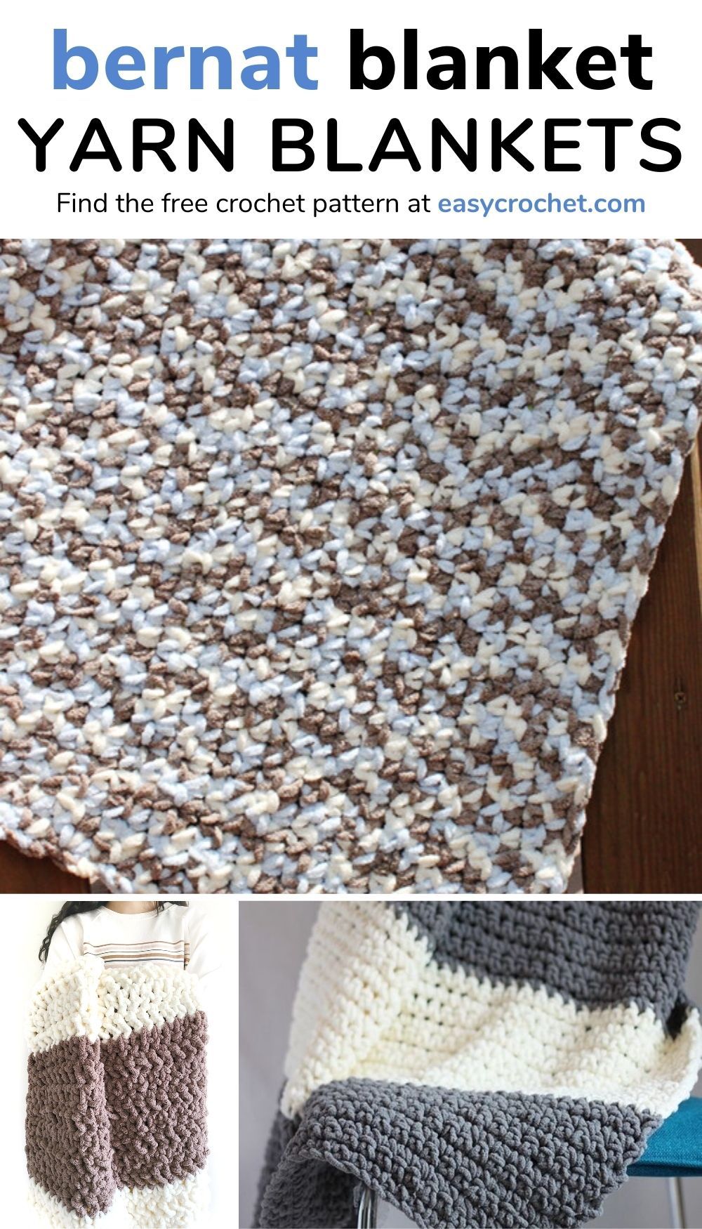 Crochet Weighted Blanket using Bernat Blanket Extra - Easy Crochet Patterns