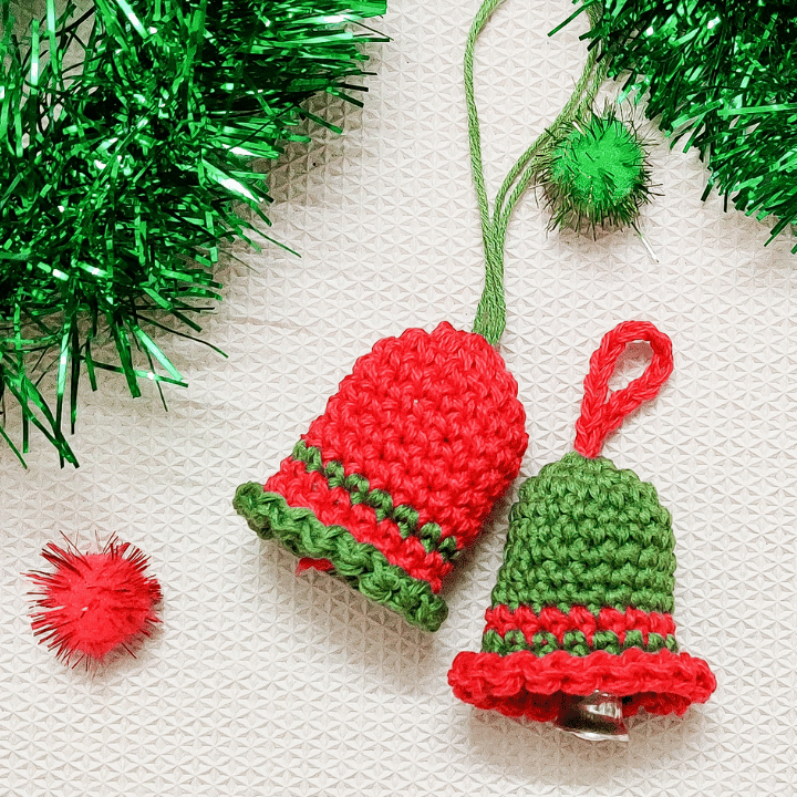 Image for Crochet Christmas Bell Ornaments Pattern