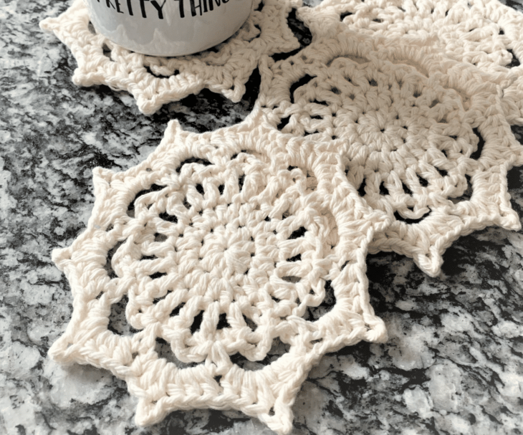 How to Crochet a Small Snowflake 