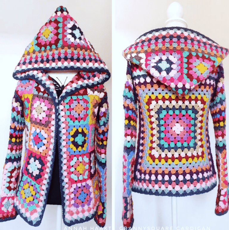 Granny Square Cardigan Crochet Pattern