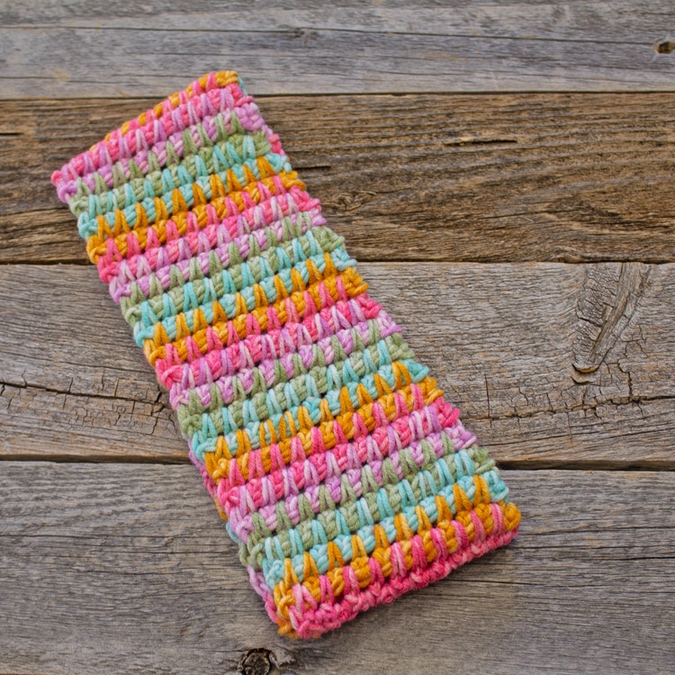 Ombre Herringbone Textured Throw Crochet Pattern - A More Crafty Life