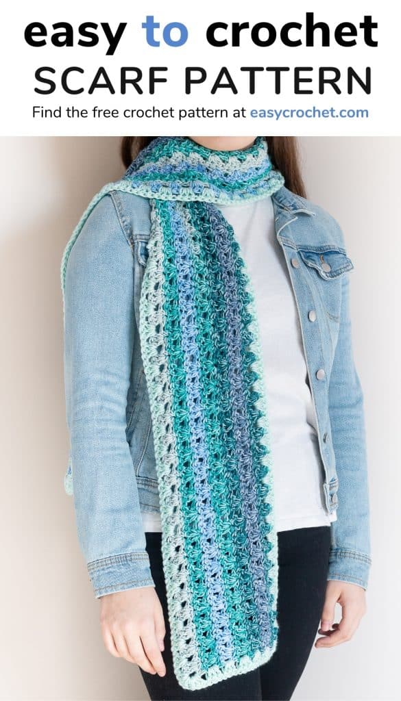 Mandala Ombre Yarn Crochet Scarf Pattern Easy Crochet Patterns