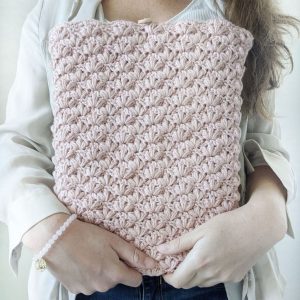 Crochet Lotus Laptop Case