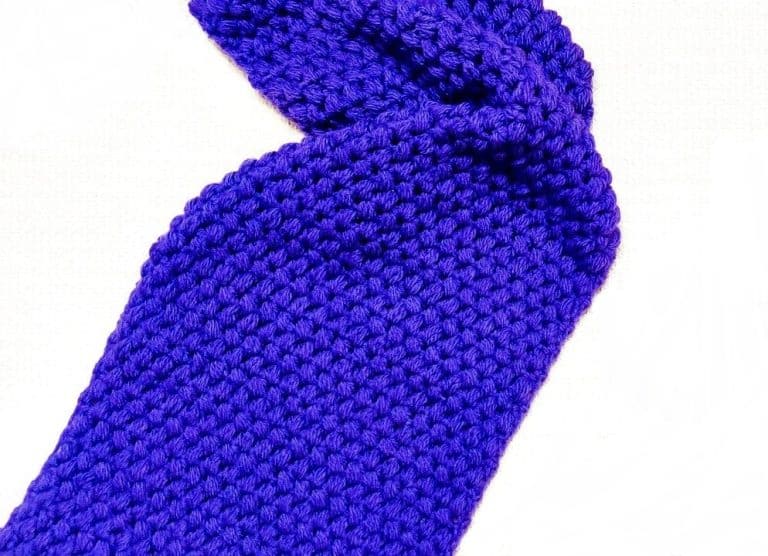 Easy Crochet Scarf with Puff Stitch