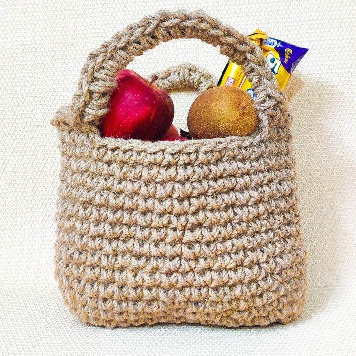Image for Rustic Crochet Jute Bag