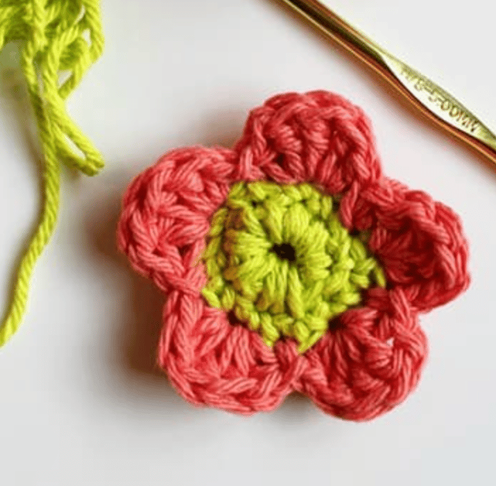 1" handmade crocheted little flowers acrylic pack of 30 