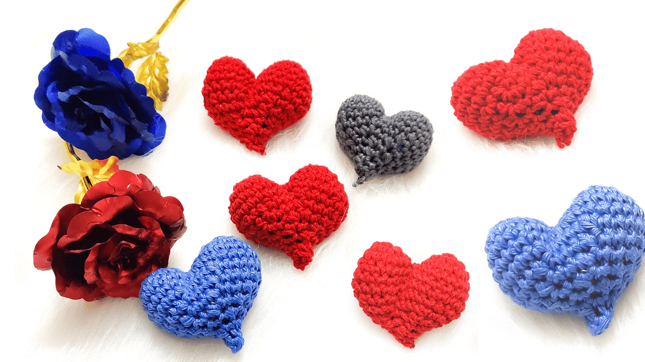 How To Crochet Amigurumi Heart Easy Crochet Stuffed Heart Pattern