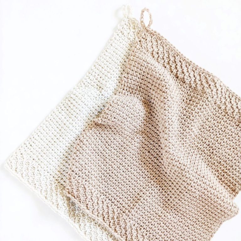 Tunisian Crochet Kitchen Towel