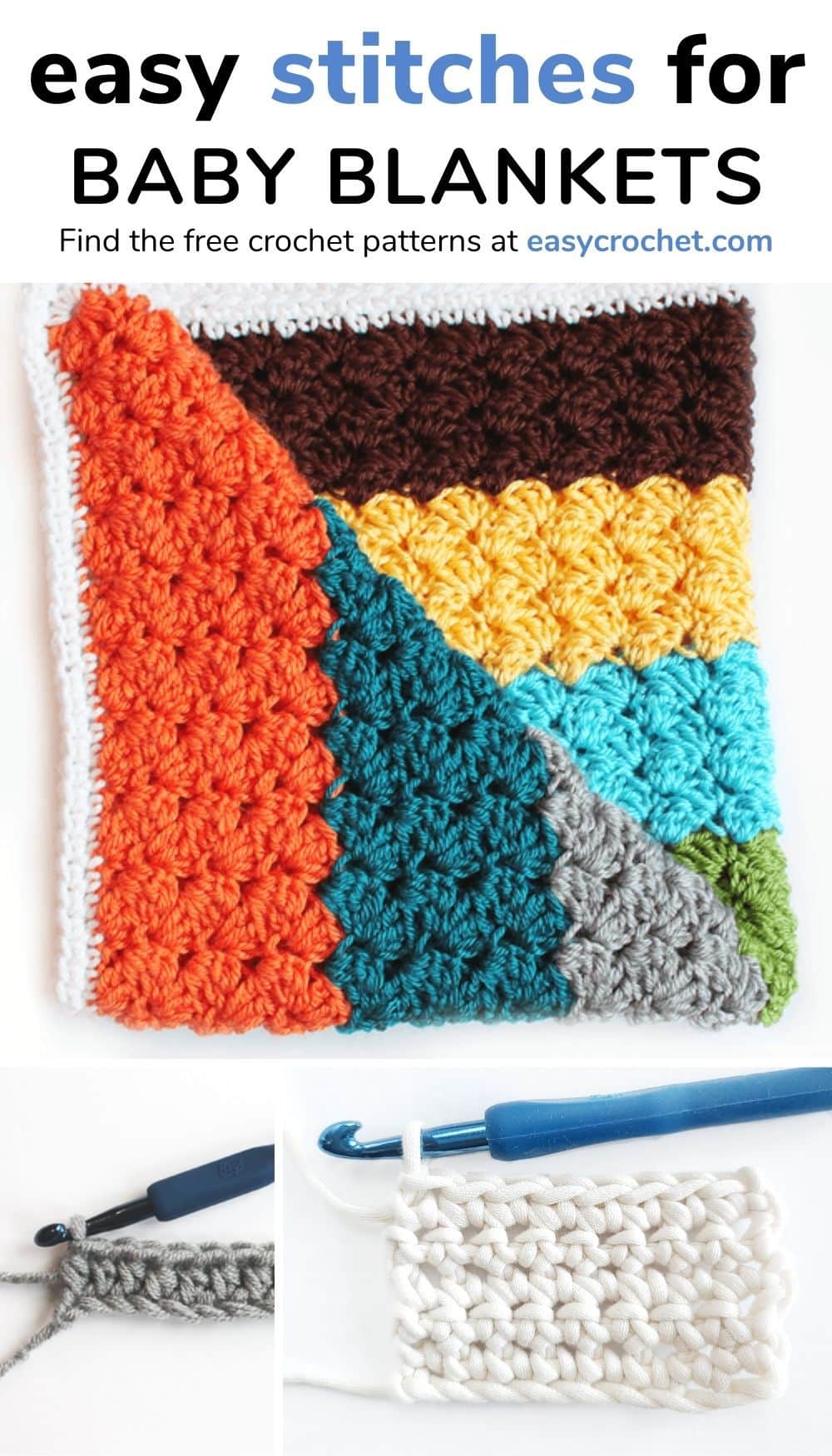 easy crochet stitches for baby blankets