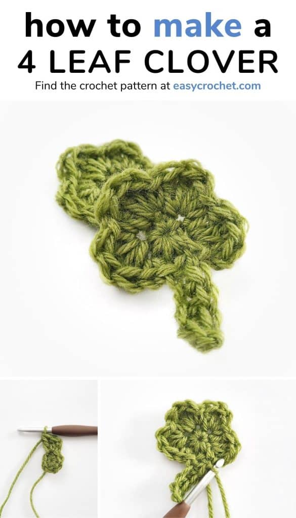 Crochet Four Leaf Clover PDF – B.Hooked