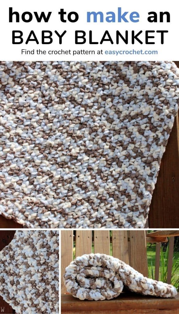 Crochet Pattern for Beginner BERNAT Blanket EXTRA Yarn Crochet Pattern Easy  Baby Blanket Chenille Jumbo Blanket Crochet Pattern -  Norway