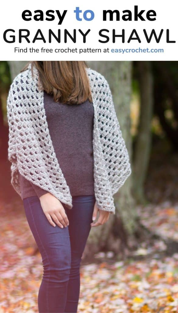 granny shawl pattern free crochet