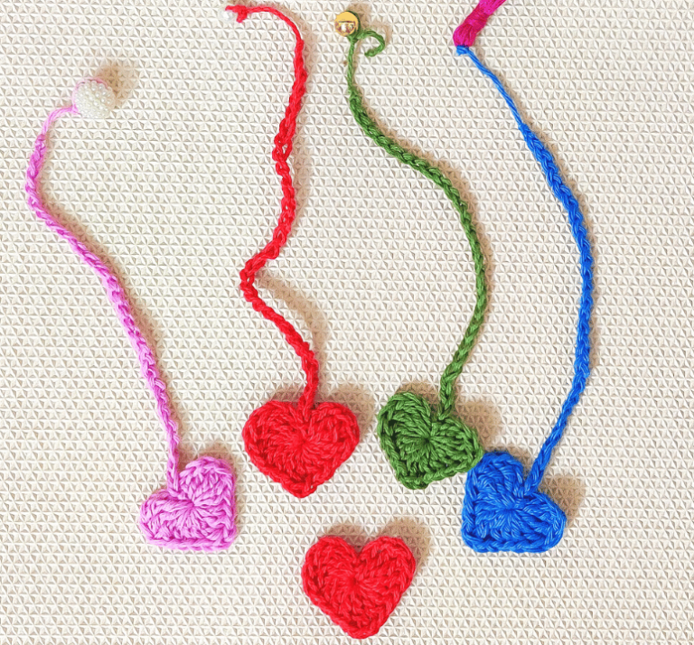 How To Crochet a Heart Bookmark