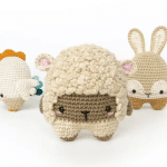 Crochet Easter Chicken, Bunny and Lamb